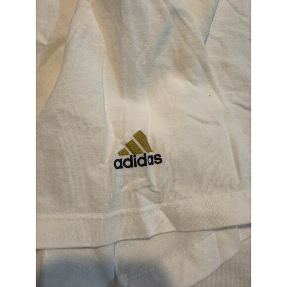 Vintage Notre Dame Fighting Irish shirt mens XL white adidas swimming diving S - Picture 9 of 11